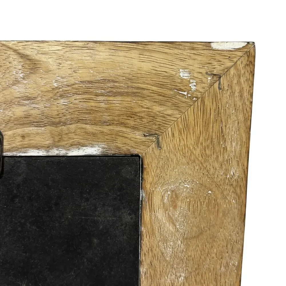 Carved wood photo frame natural whitewashed rustic farmhouse cottage chic 5